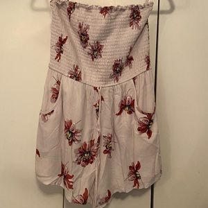 Light Pink Strapless Romper